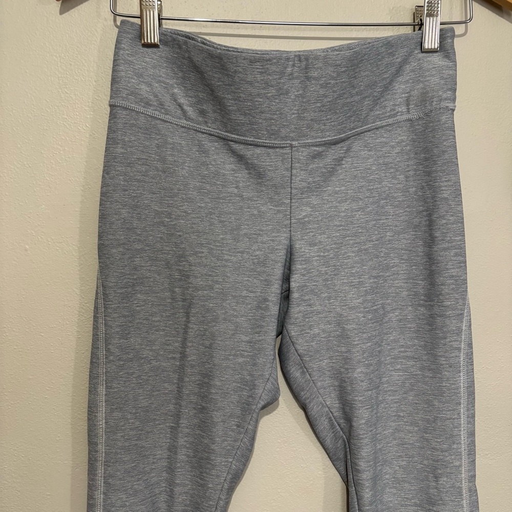 Victoria's Secret PINK Leggings Size Small Yoga Pants Gray White Logo Spellout - Picture 4 of 8